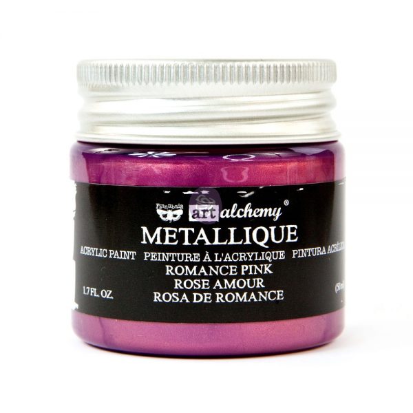 Romance Pink Metallique Acrylic Paint - ReDesign with Prima/Prima Marketing