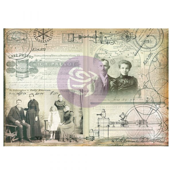 Science Lover Decoupage Finnabair Tissue Paper - ReDesign with Prima