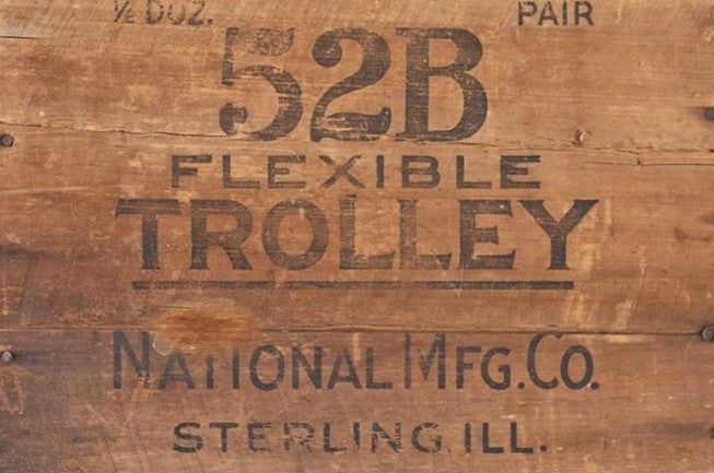 Wood Crate "Trolley" - Roycycled Decoupage Paper