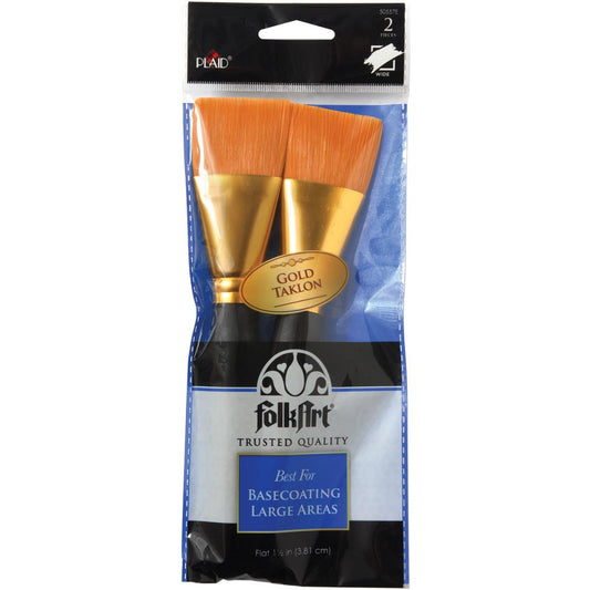 FolkArt Golden Taklon Brush (Set of 2) - NTS