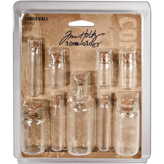 Corked Glass Vials by Tim Holtz - NTS