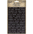 Sentiments Label Stickers by Tim Holtz - NTS