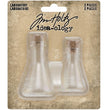 Laboratory Small Corked Glass Flasks by Tim Holtz - NTS