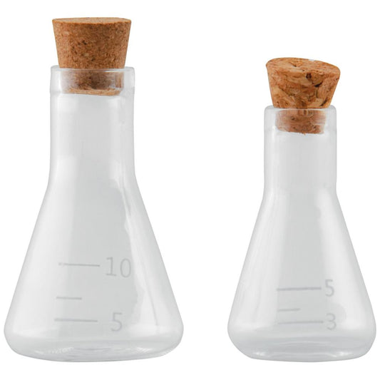 Laboratory Small Corked Glass Flasks by Tim Holtz - NTS