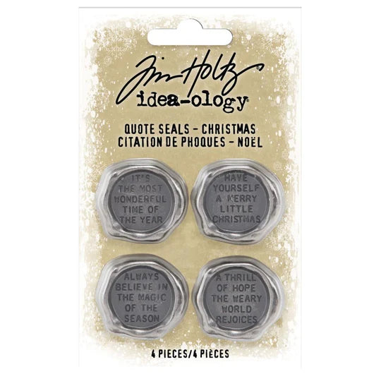 Christmas Quote Shape Seals by Tim Holtz - NTS