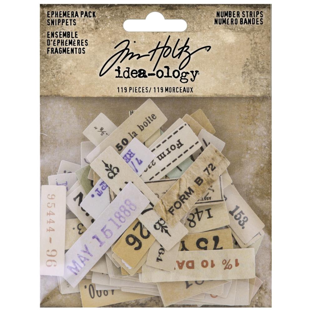 Number Ephemera Strips by Tim Holtz - NTS