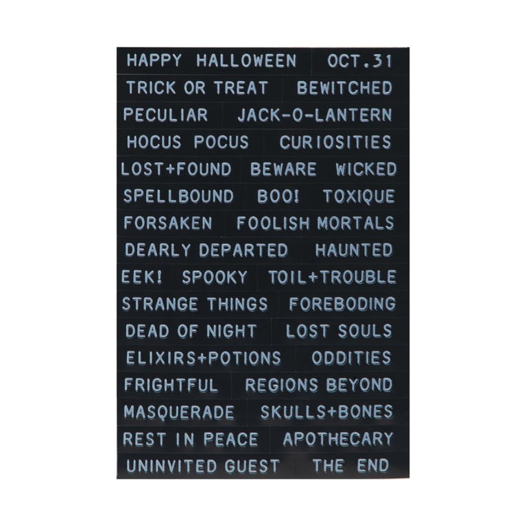 Halloween Sentiments Label Stickers by Tim Holtz - NTS