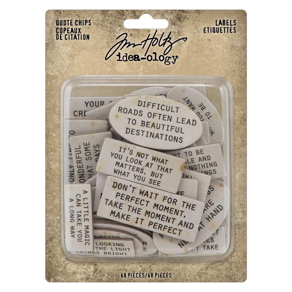 Chipboard Quote Chips by Tim Holtz - NTS