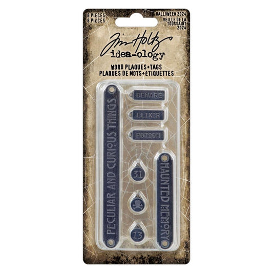 Halloween 2024 Word Plaques & Tags by Tim Holtz - NTS