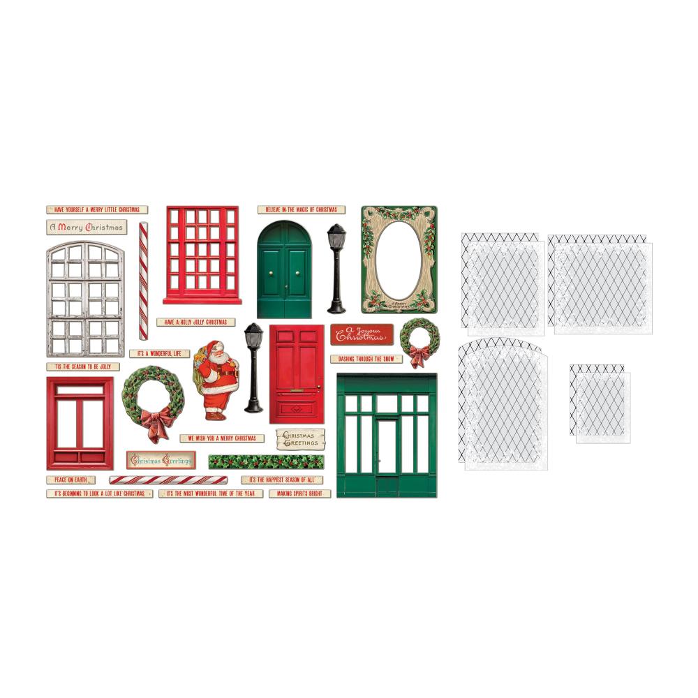 Christmas Baseboards & Transparencies by Tim Holtz - NTS