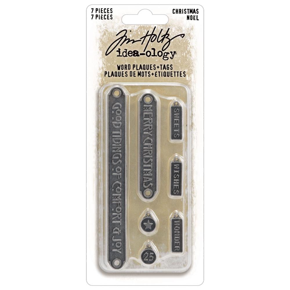 Christmas Word Plaques & Tags 2 by Tim Holtz - NTS
