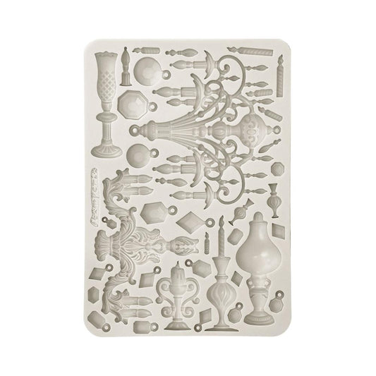Stamperia Masquerade Candle Holders Silicone Mould - NTS