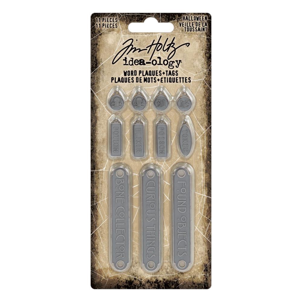 Halloween Word Plaques & Tags  by Tim Holtz - NTS