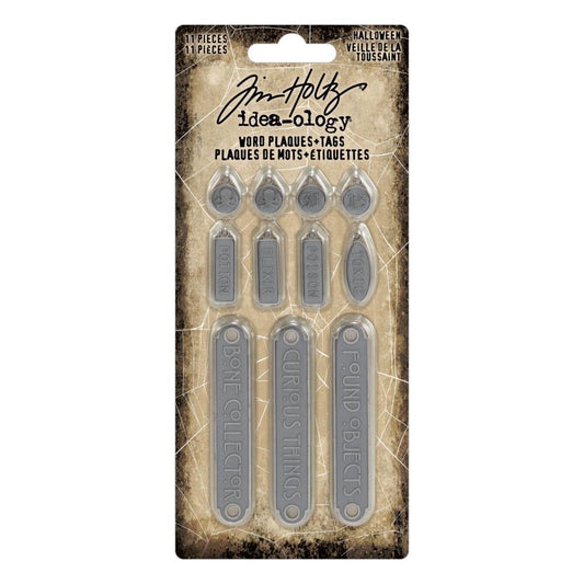 Halloween Word Plaques & Tags  by Tim Holtz - NTS
