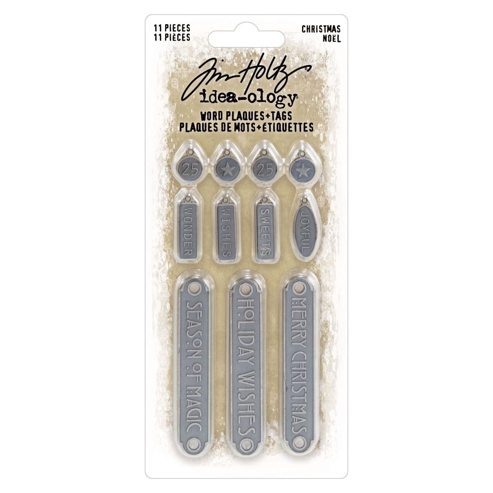 Christmas Word Plaques & Tags by Tim Holtz - NTS
