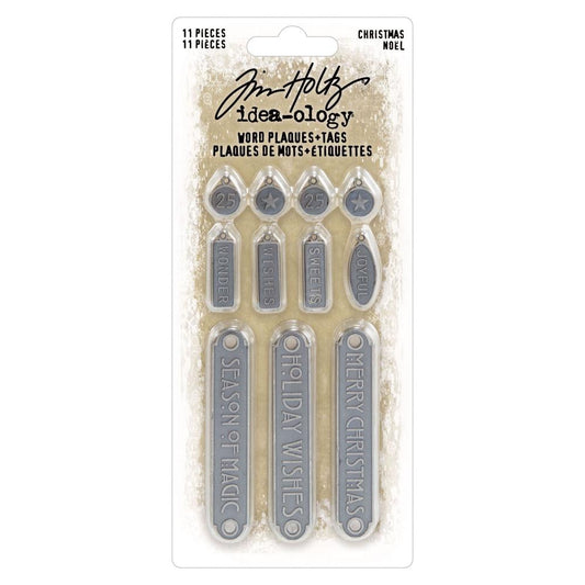 Christmas Word Plaques & Tags by Tim Holtz - NTS