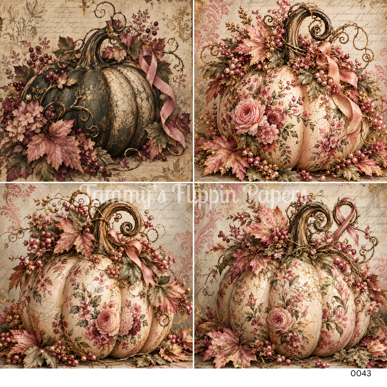 TFP Quad 0043 - Strength in Pink Decoupage Paper