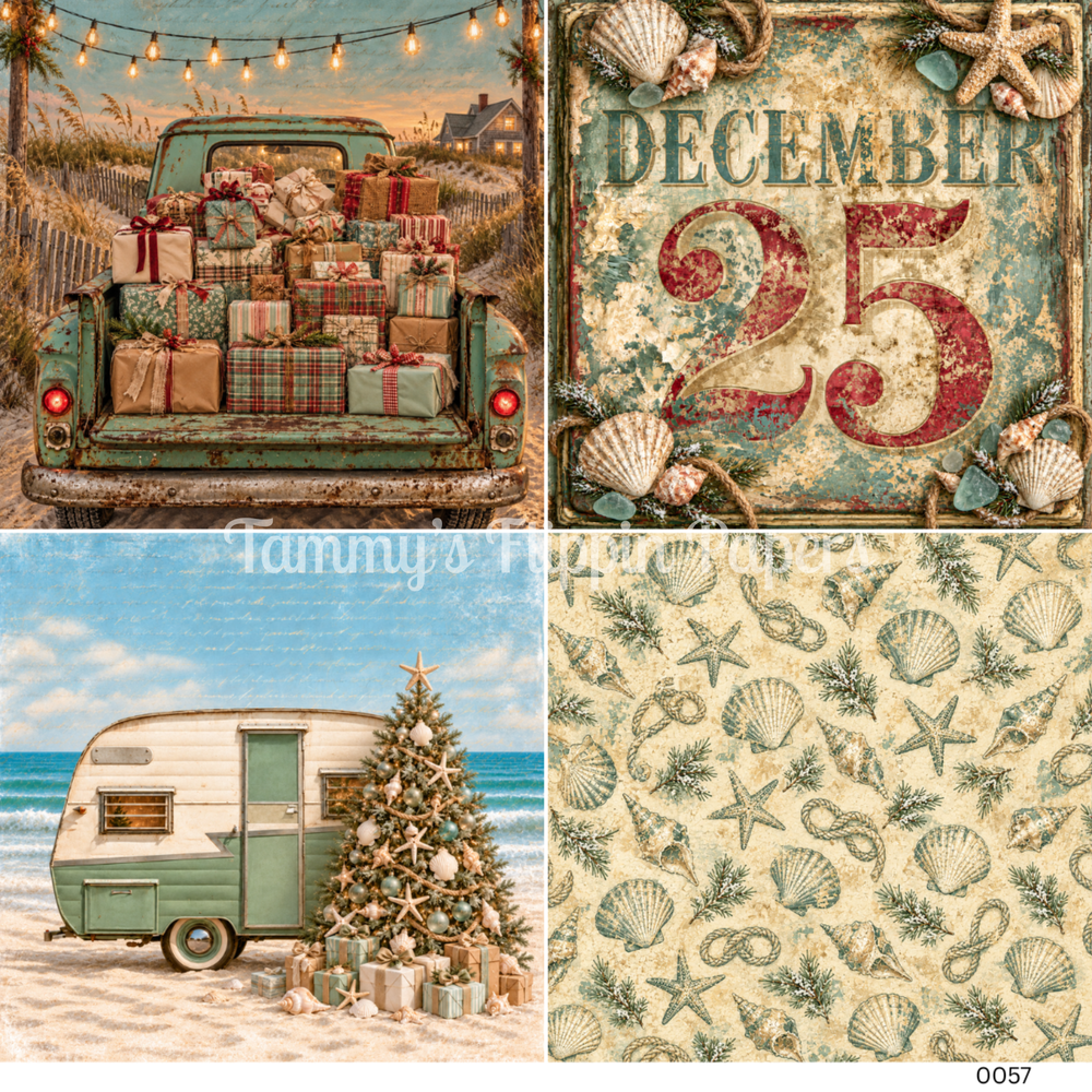 TFP Quad 0057 - Christmas Treasures Decoupage Paper