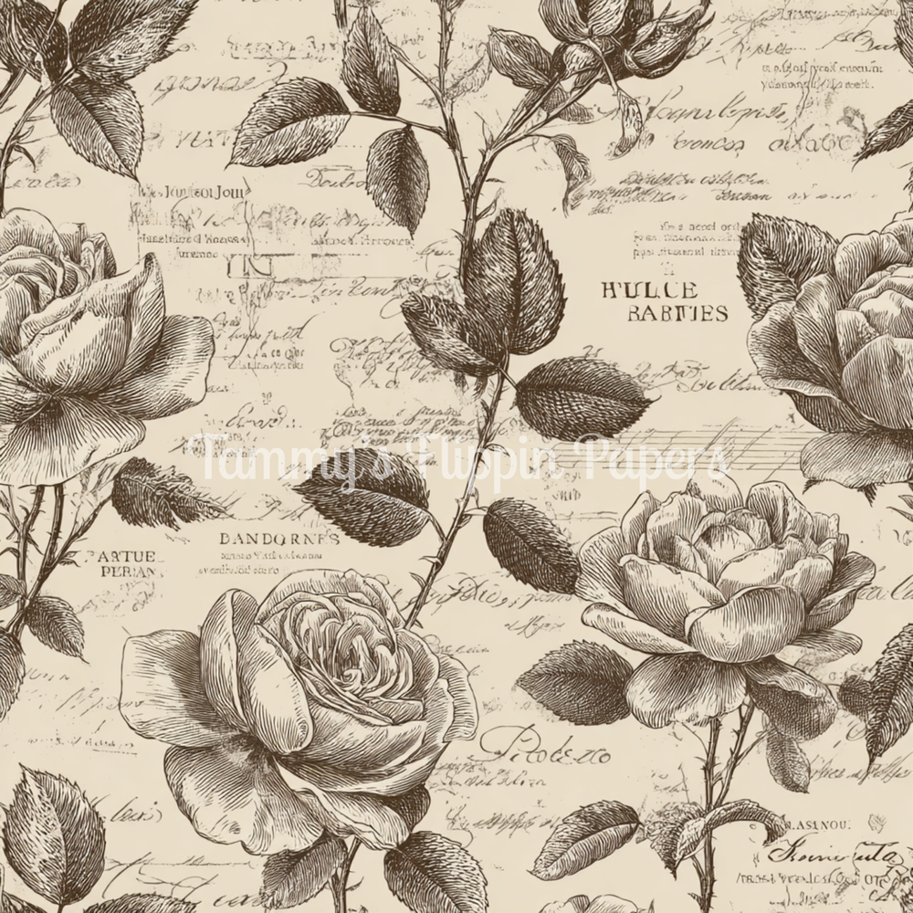 Antique Blossom Tissue Paper - Flippin Furniture