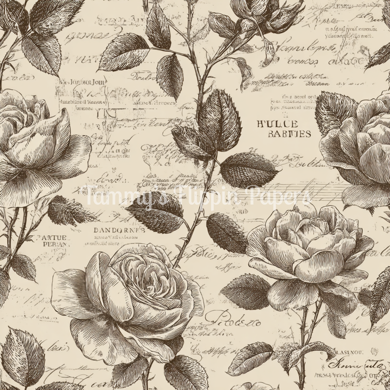 Antique Blossom Tissue Paper - Flippin Furniture