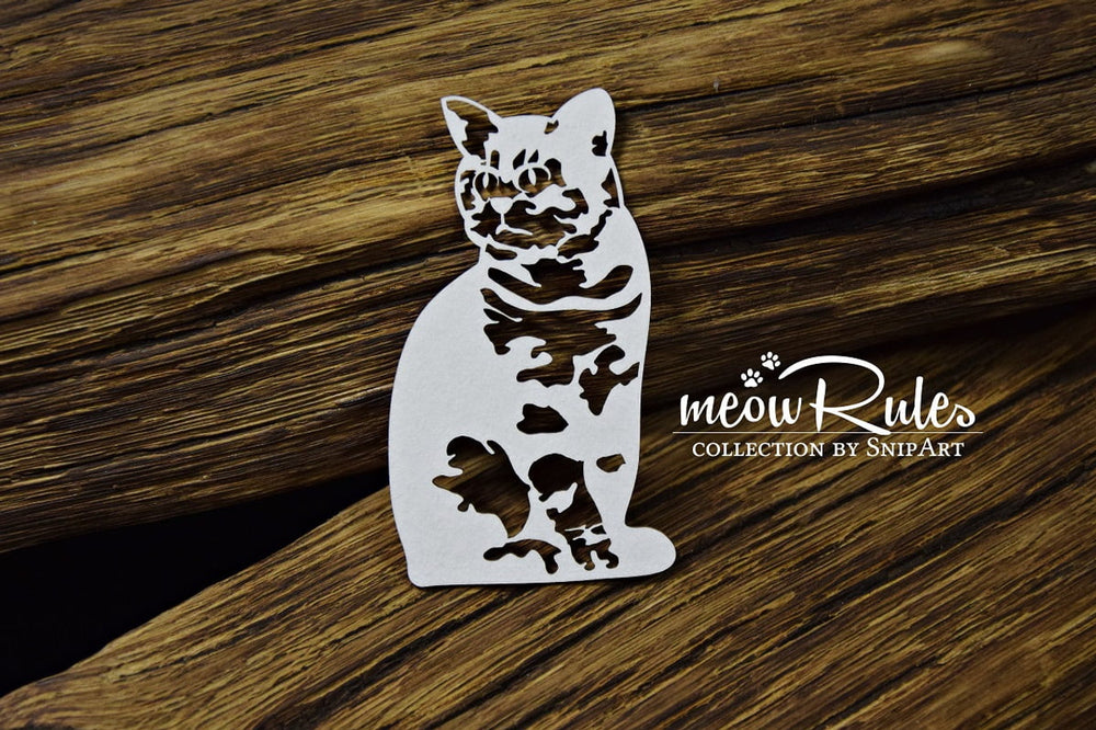 Chipboard Cat - Snipart