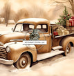 Sepia Truck Rice Paper (DC158)- Decoupage Central