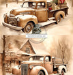 Sepia Truck Duo Rice Paper (DC159) - Decoupage Central