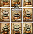 The Little Stacked Pumpkin Collection Rice Paper (DC168) - Decoupage Central