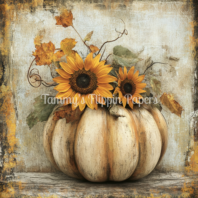 Pumpkin Bloom Tissue Paper - Flippin Furniture