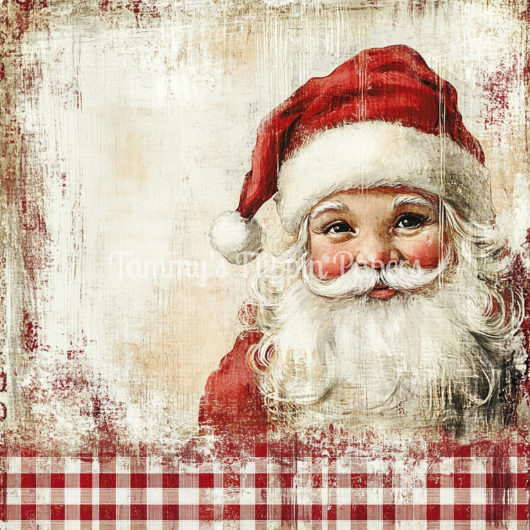 Santa Red Gingham Tissue Paper - Flippin Furniture