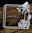 Snipart Chipboard Layered Spring Square Frame - Snipart