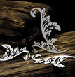 Chipboard Openwork Ornaments with Leaves -  Snipart
