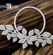 Chipboard Rose Layered Frame with Leaves - SnipArt
