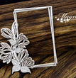 Chipboard Magnolia Layered Frame - Snipart