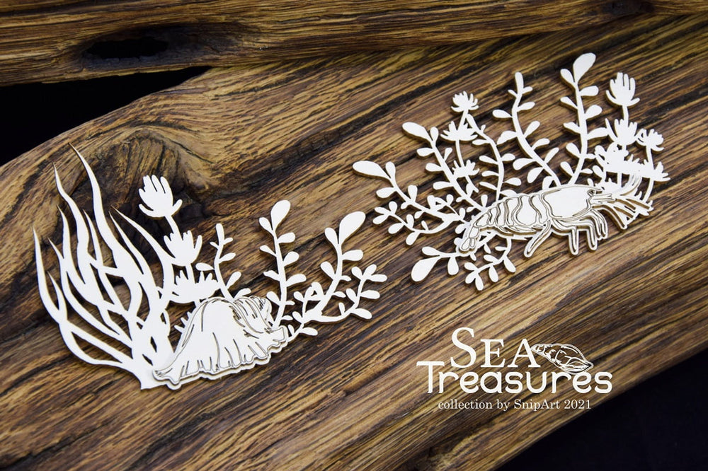 Chipboard Sea Treasures Layered Borders 2 - SnipArt
