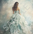 Dreamscape Girl in Dress Rice Paper - Calambour