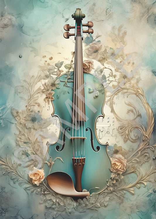 Dreamscape Violin Rice Paper - Calambour