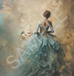 Dreamscape Girl in Blue Dress Rice Paper - Calambour