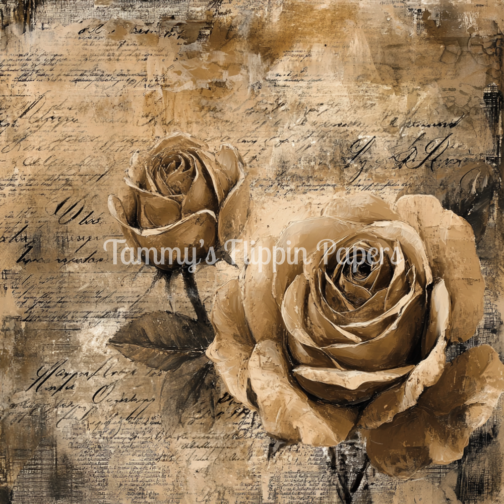 Sepia Rose Story Tissue Paper - Flippin Furniture