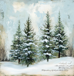 Snowy Pine Grove Tissue Paper - Flippin Furniture