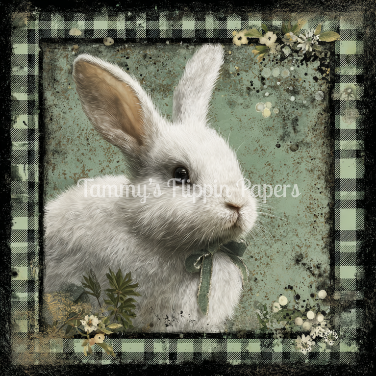 Soft Meadow Bunny Tissue Paper - Flippin Furniture