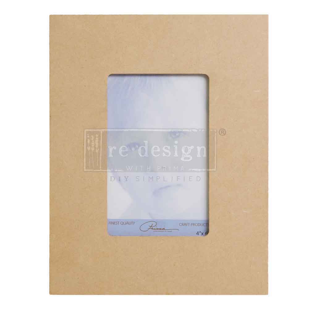 Unfinished MDF Picture Frame, 4" x 6" - ReDesign with Prima