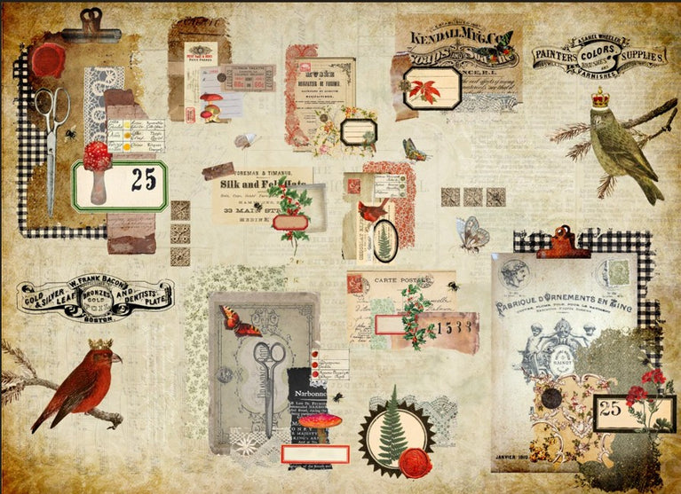 Scrappy Christmas - Roycycled Decoupage Paper