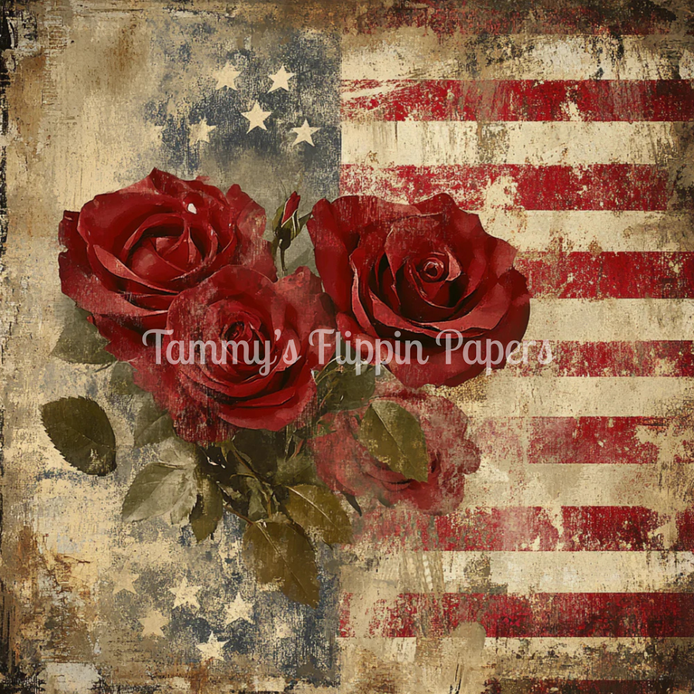 Stars, Stripes & Roses Tissue Paper - Flippin Furniture