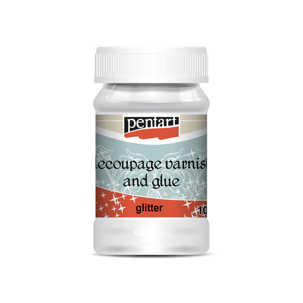 Pentart Decoupage Varnish & Glue Glitter