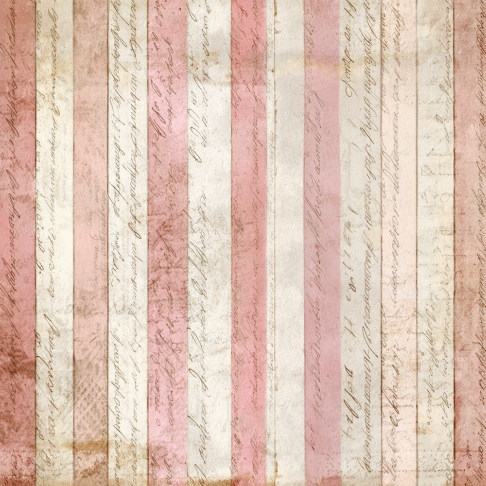 Rosy Stripes & Script Tissue Paper - Flippin Furniture