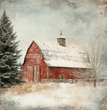 Wintertime Red Barn 1 Tissue Paper - Flippin Furniture