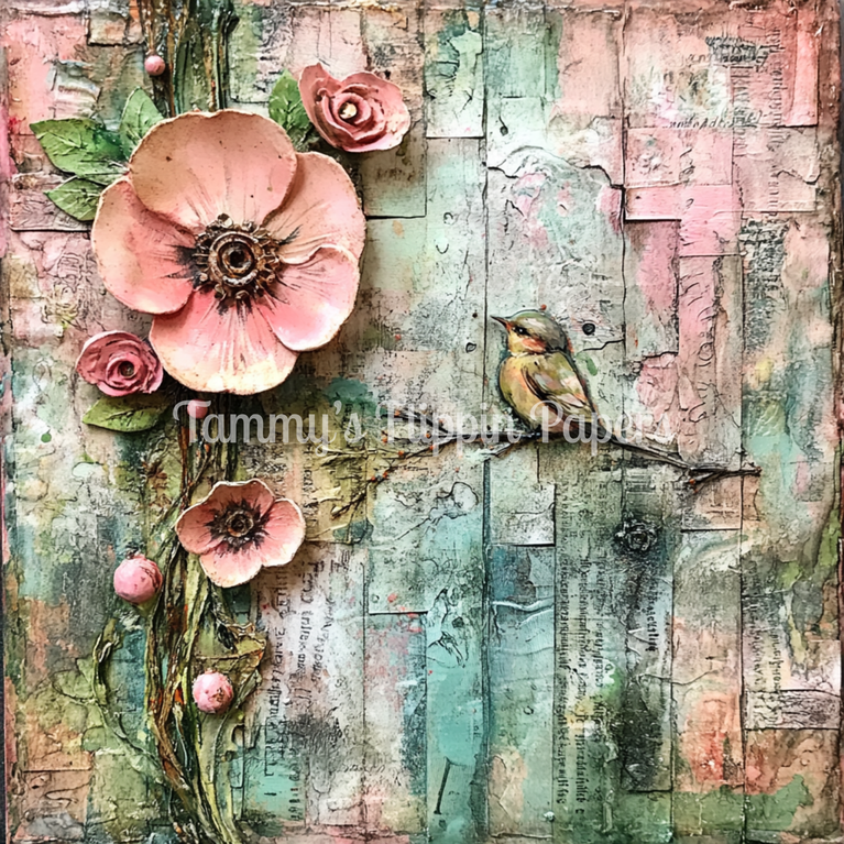 Songbird & Blossoms Tissue Paper - Flippin Furniture