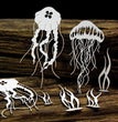 Chipboard Tropical Adventure, Jellyfish - SnipArt