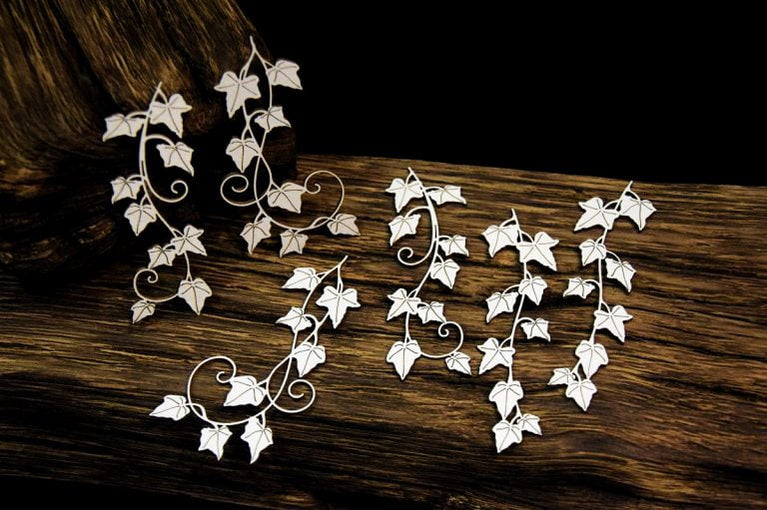Chipboard Wandering Ivy Twigs - SnipArt